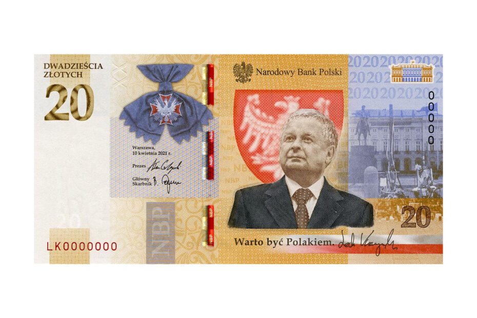 Banknot „Lech Kaczyński. Warto być Polakiem”
